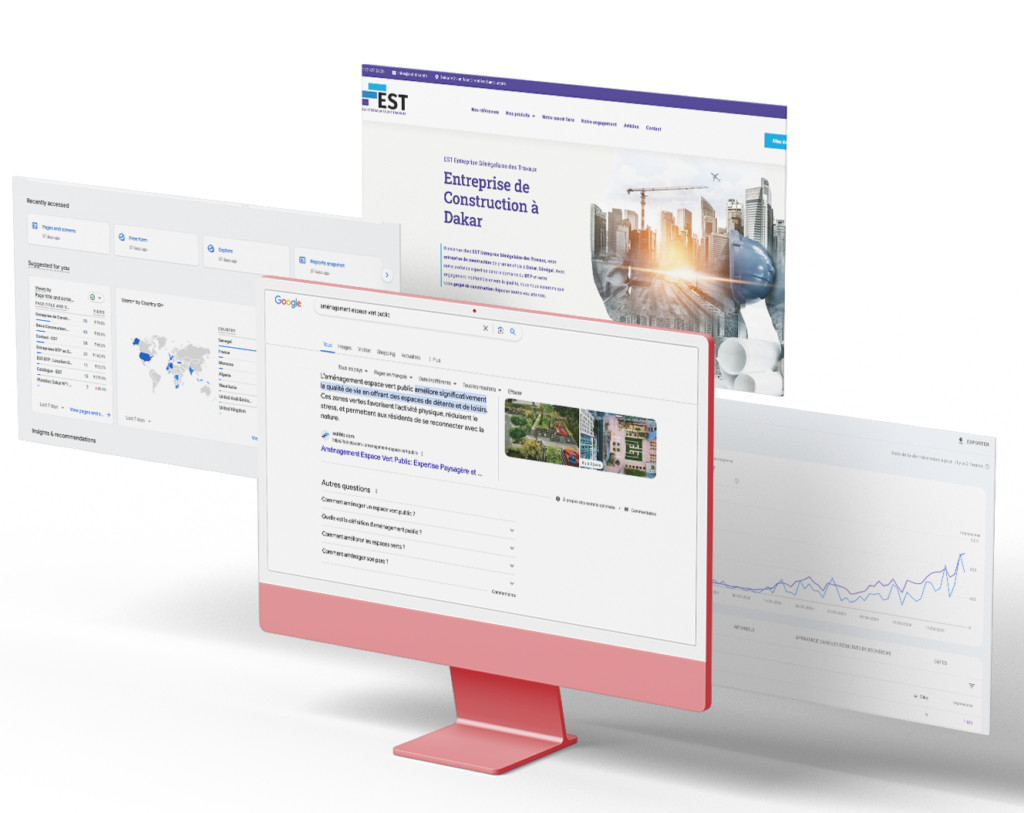 Optimisation SEO et visibilité digitale assurées par une agence web.