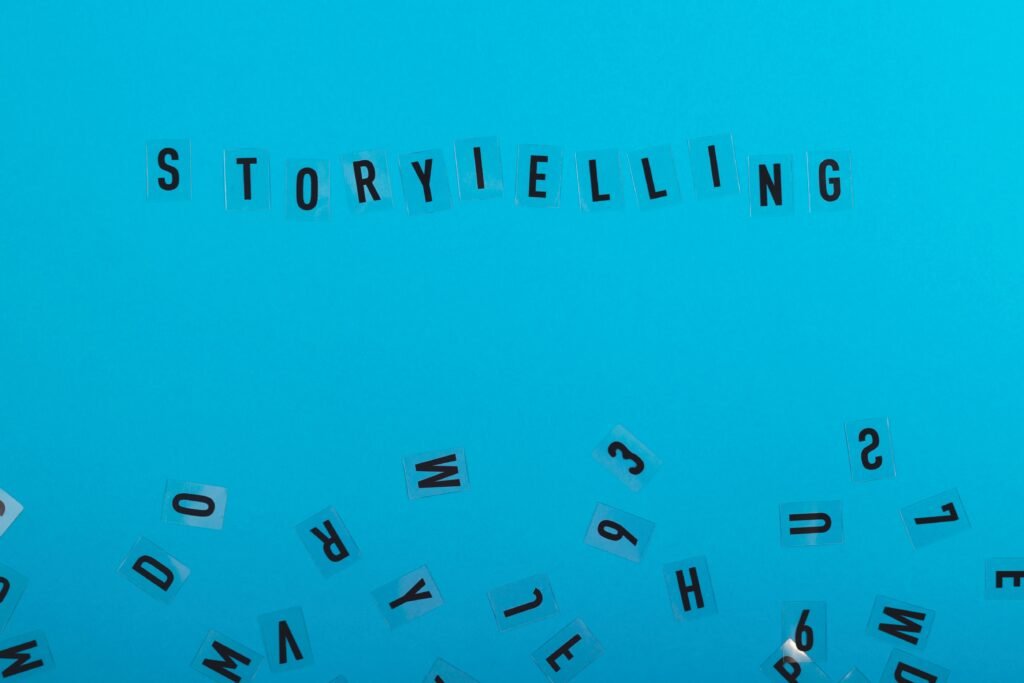 L'impact de l'IA sur le marketing de contenu : Le futur du storytelling 1 'Storytelling' en lettre - L'impact de l'IA sur le marketing de contenu